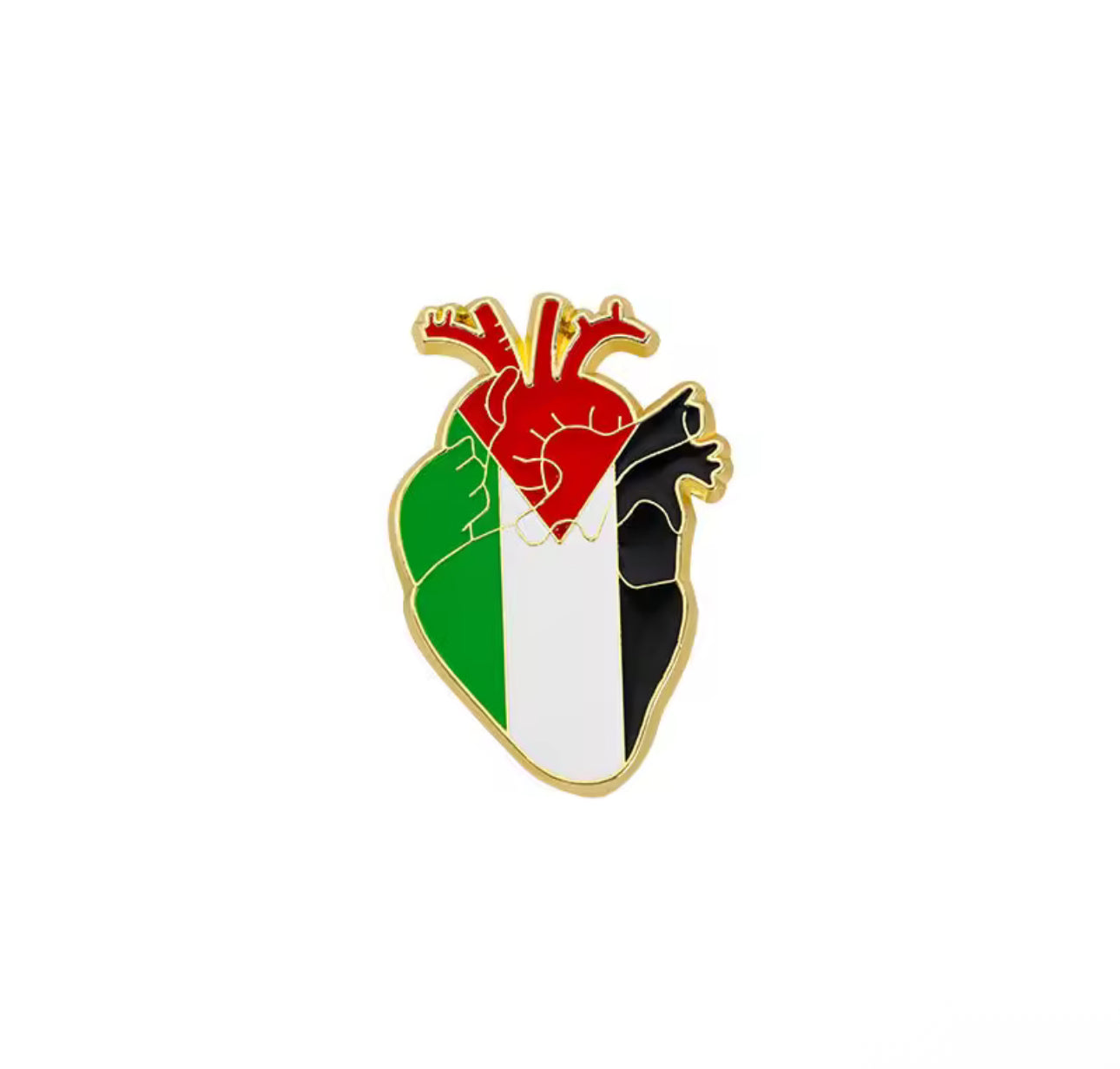 Palestina Hjerte Pin