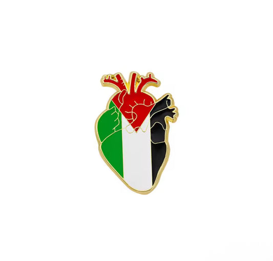 Palestina Hjerte Pin