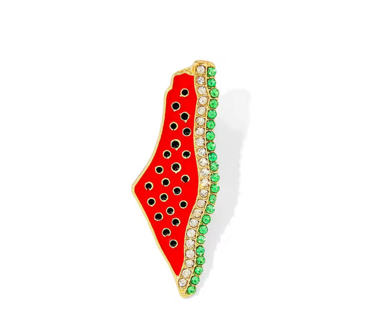 Glitrende Vannmelon Pin